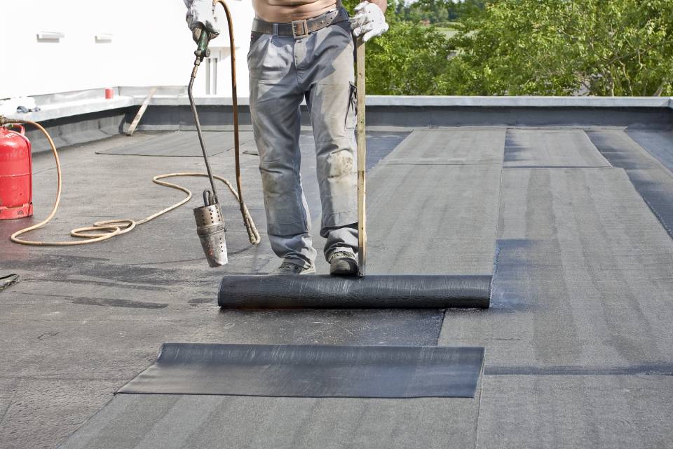 Felt roofing
