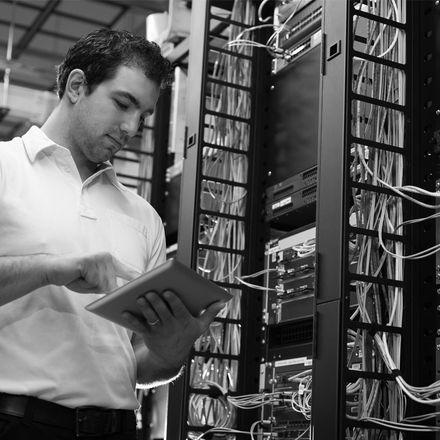 TECH GUY WITH SERVERS