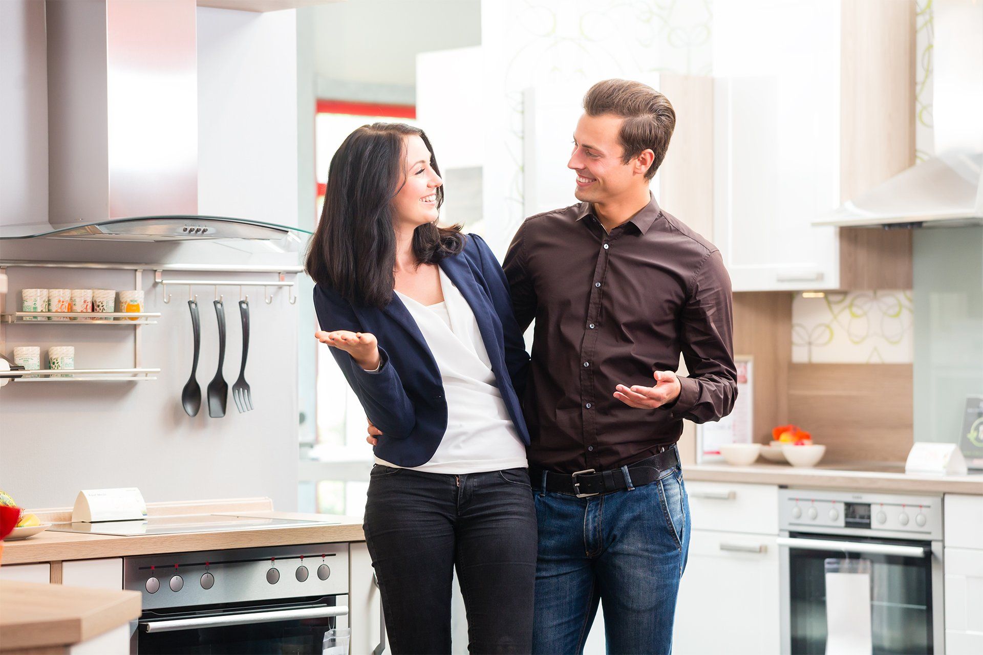 Couple at Kitchen Showroom