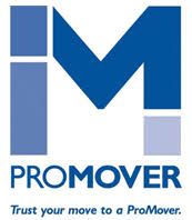 Blue and white ProMover logo with the slogan “Trust your move to a ProMover.”