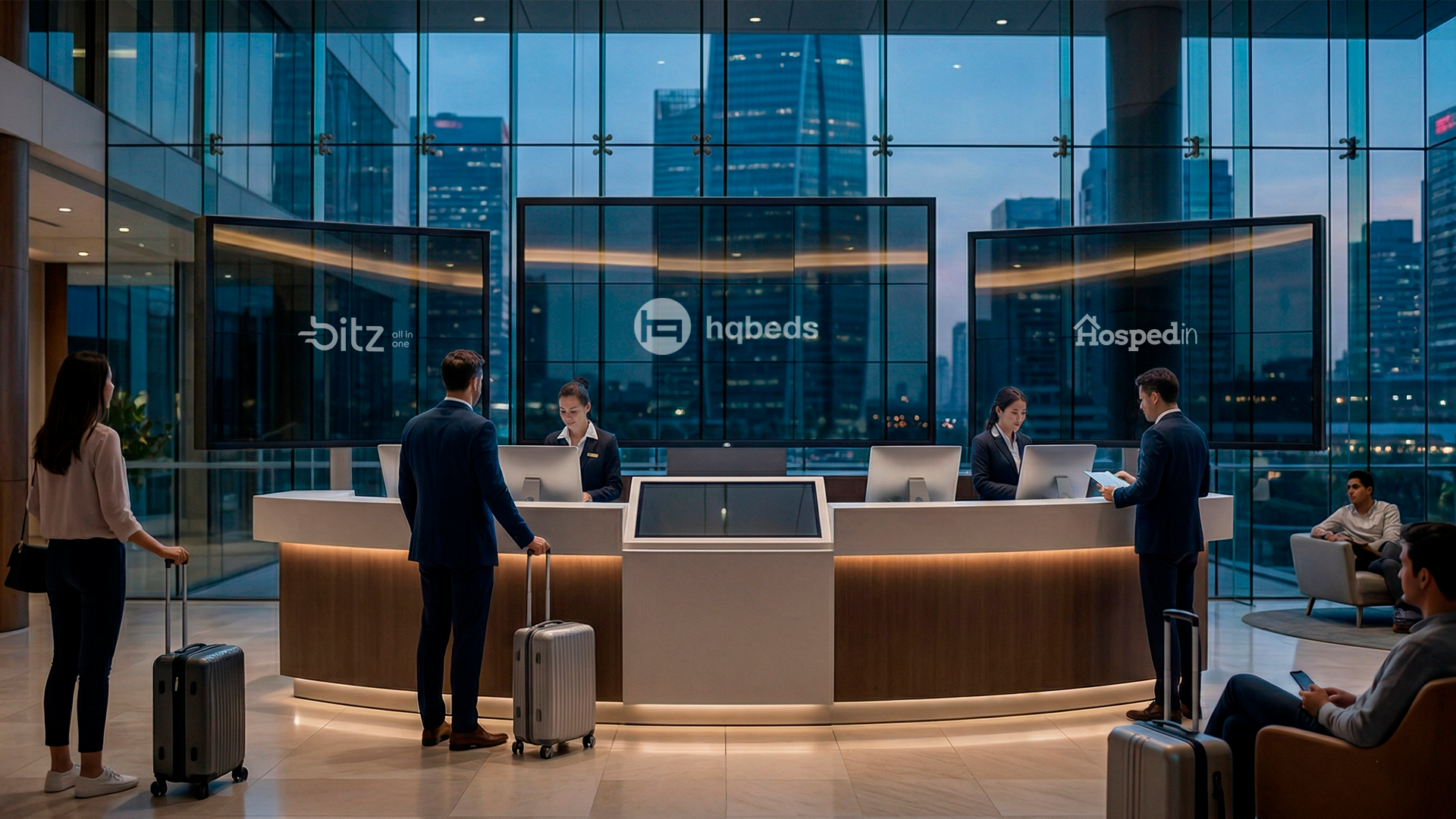 Sistemas Hoteleiros 2026: HQBeds vs Hospedin vs Bitz