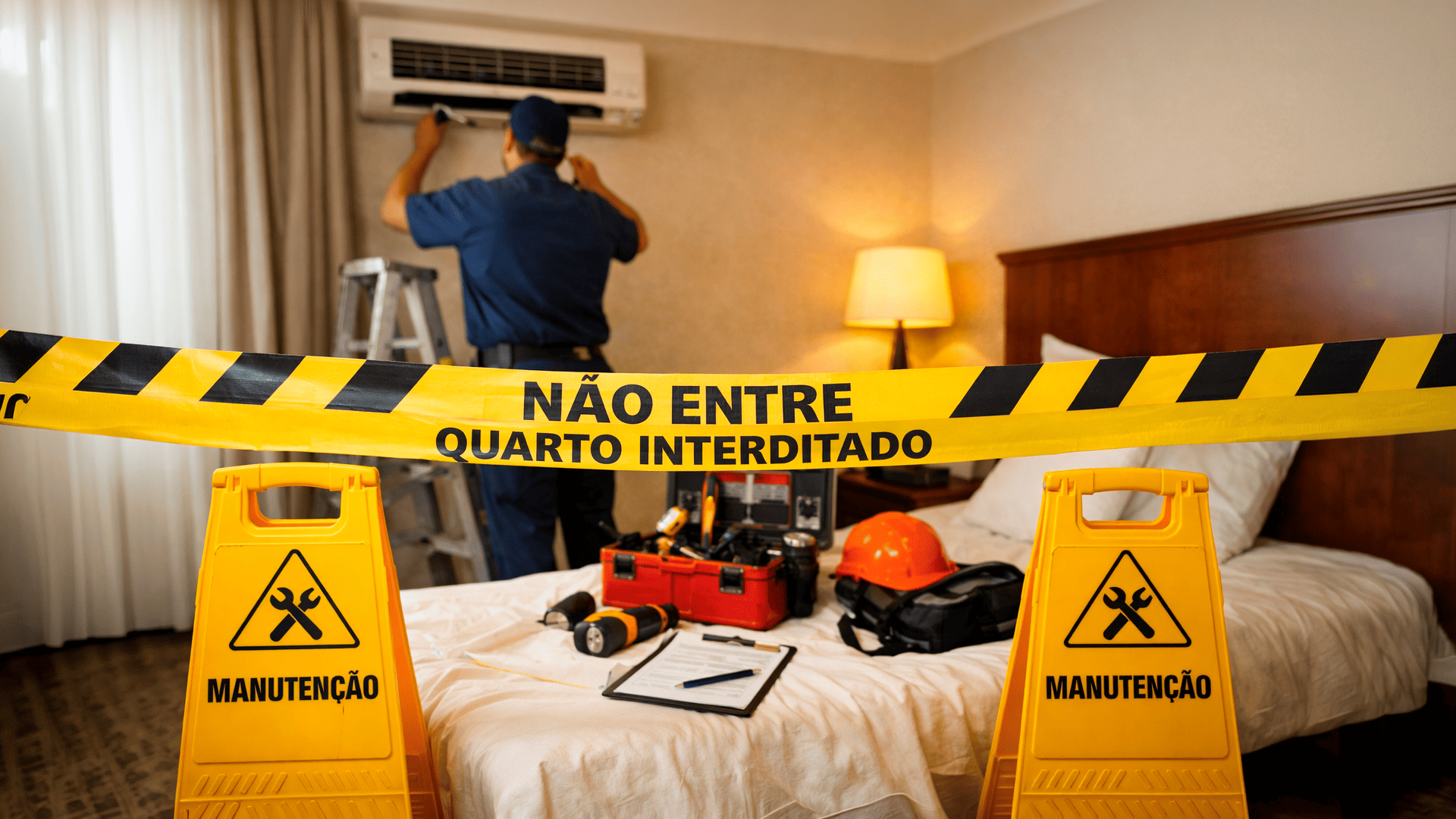 Manutenção de Hotel: custo real de quarto interditado