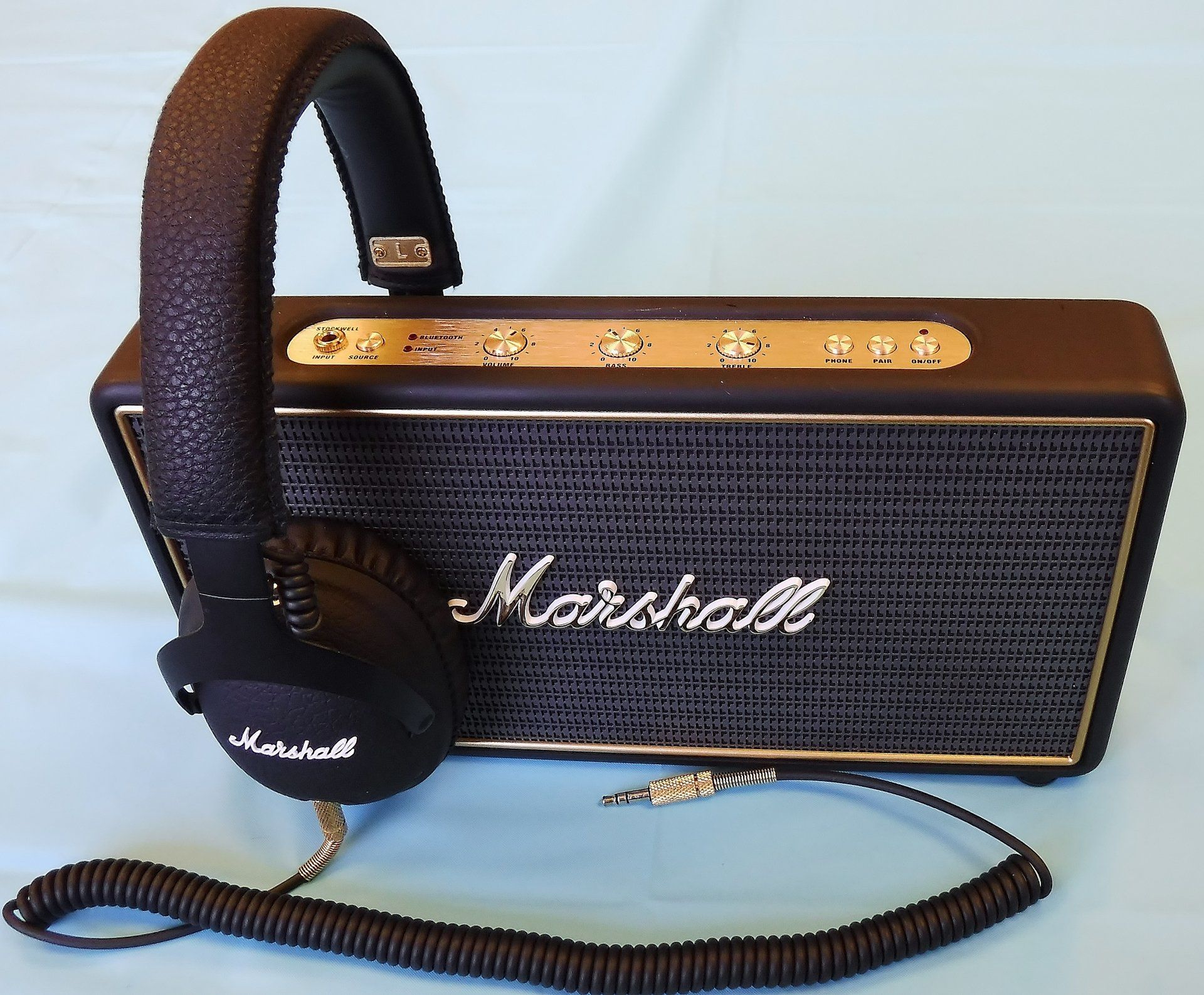 Small Marshall Amp with Headphones