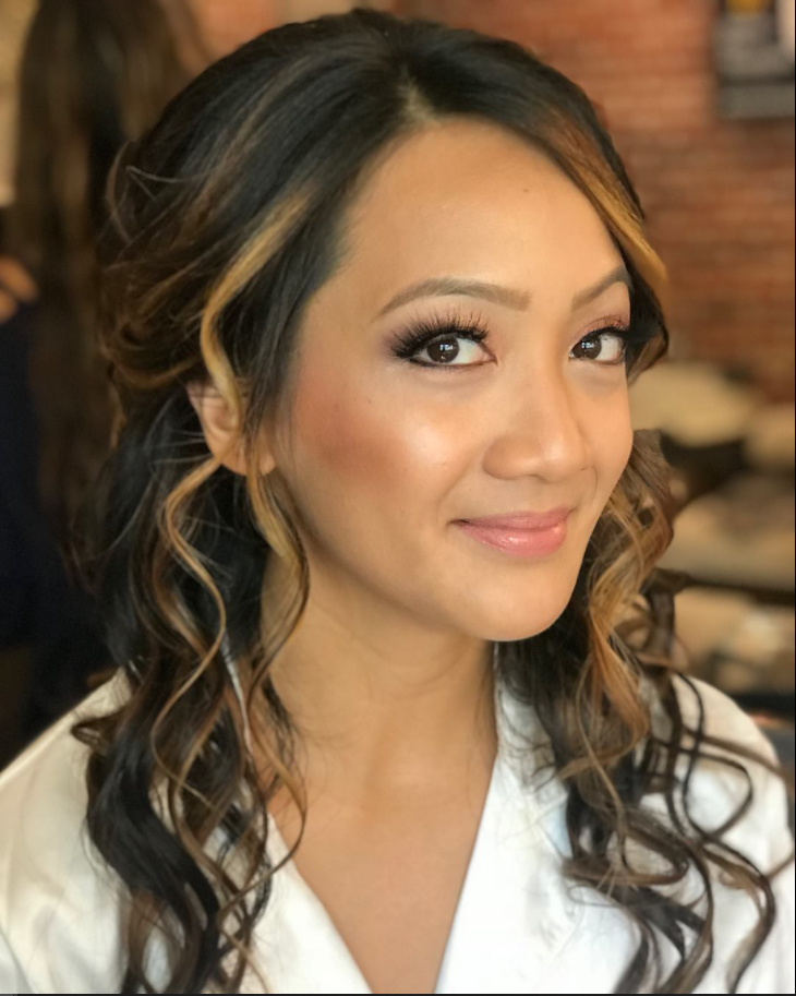 Woman Happy with Her Makeup | Roselle, IL | Velarde Salon & Spa