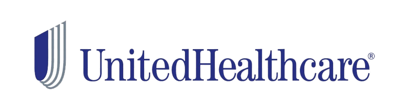 UnitedHealthcare logo in blue and gray with shield icon on white background