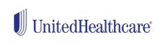 UnitedHealthcare logo with blue icon and text on a white background