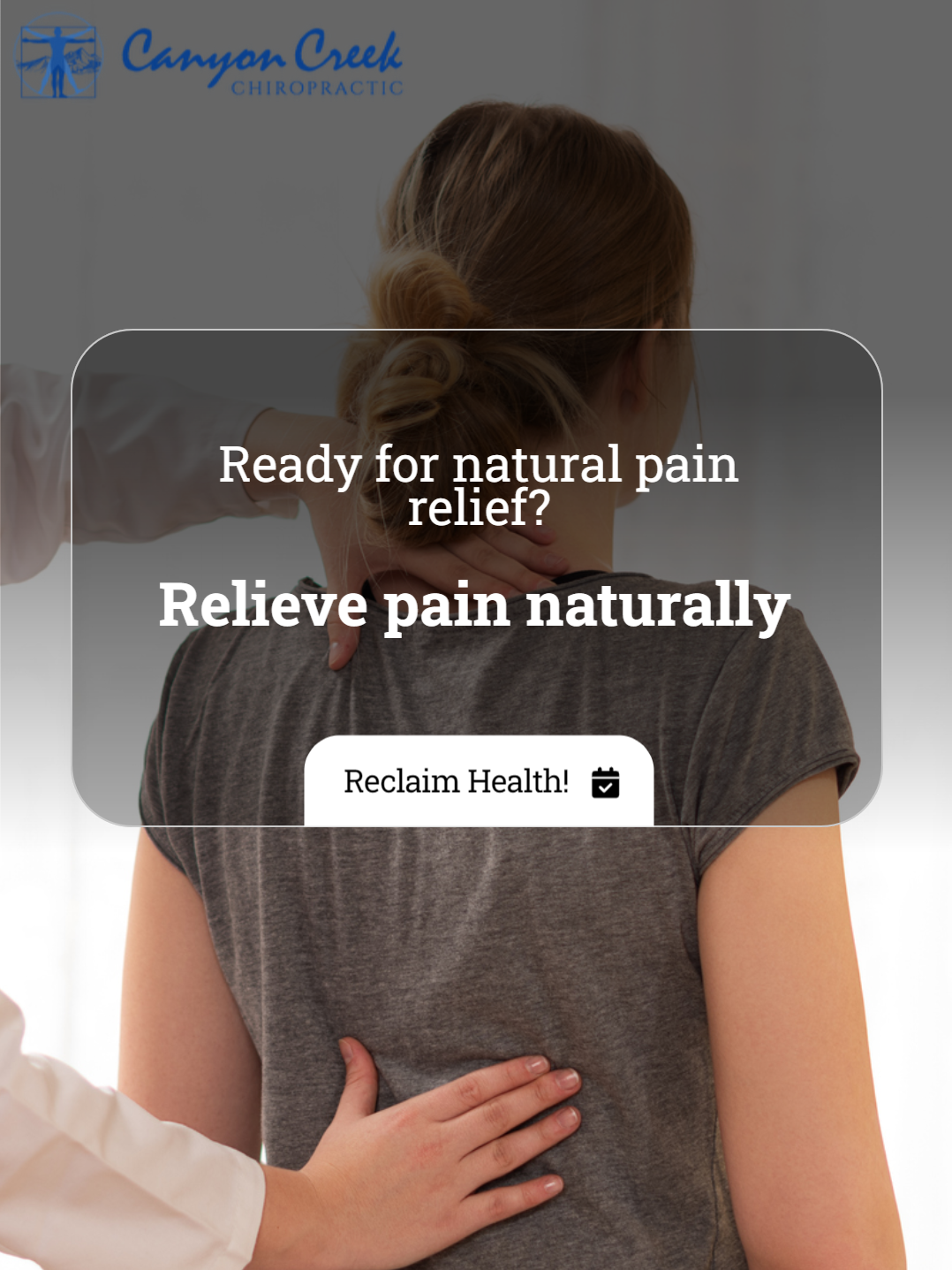 a woman is getting her back examined by a doctor .