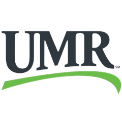 UMR logo in dark gray with a green swoosh underneath
