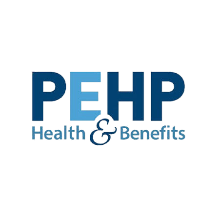PHP Health & Benefits logo in blue and light blue text on a white background