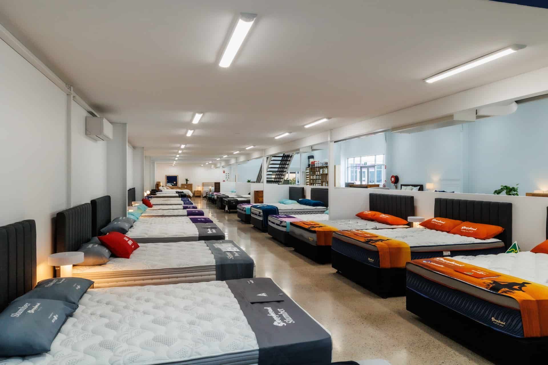 A show room with mattresses on display — The Comfort Zone Darwin In Palmerston, NT