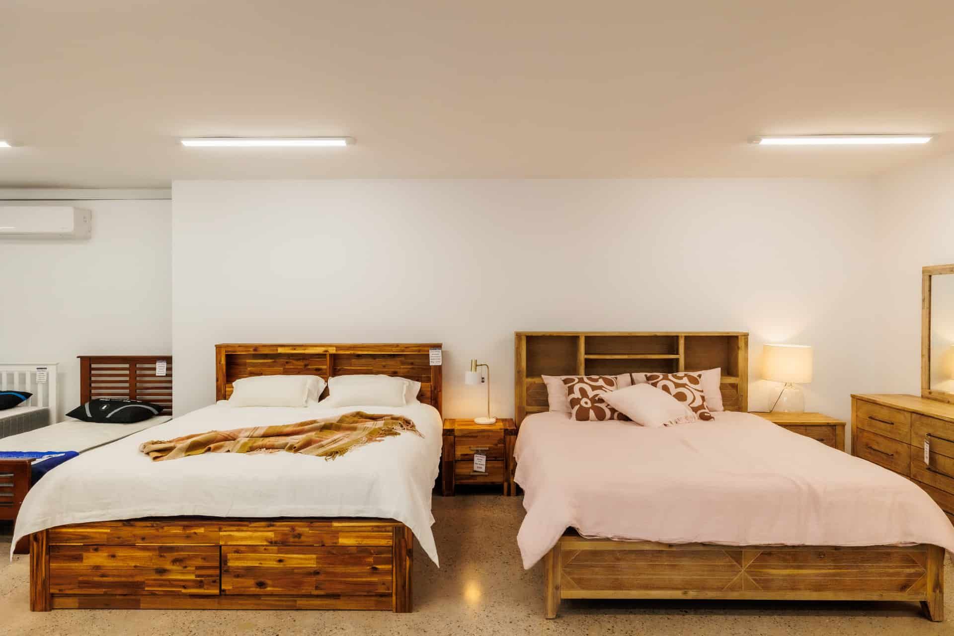 A Bedroom With Two Beds