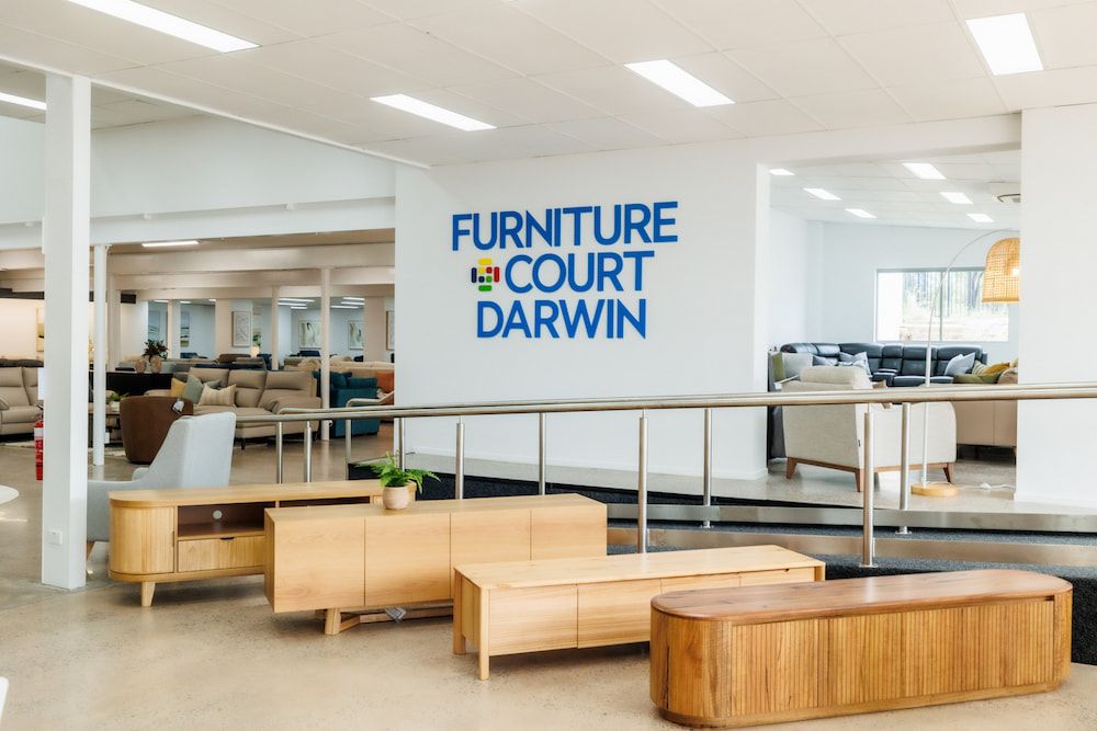 The Interior of a Furniture Court Darwin Store With Wooden Furniture — The Comfort Zone Darwin In Winnellie, NT
