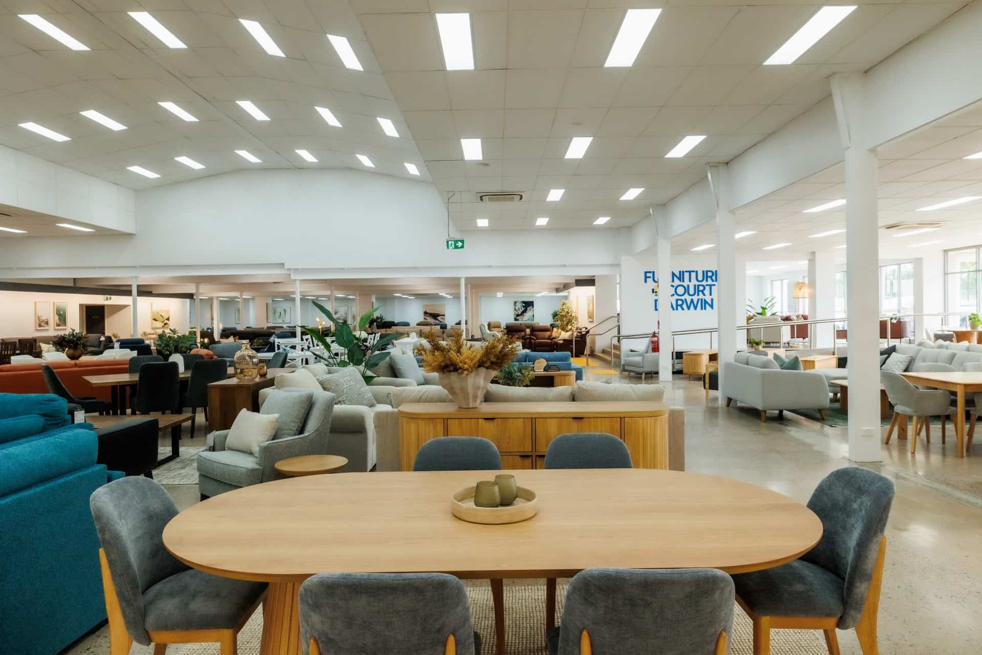 A show room with house furniture on display — The Comfort Zone Darwin In Palmerston, NT