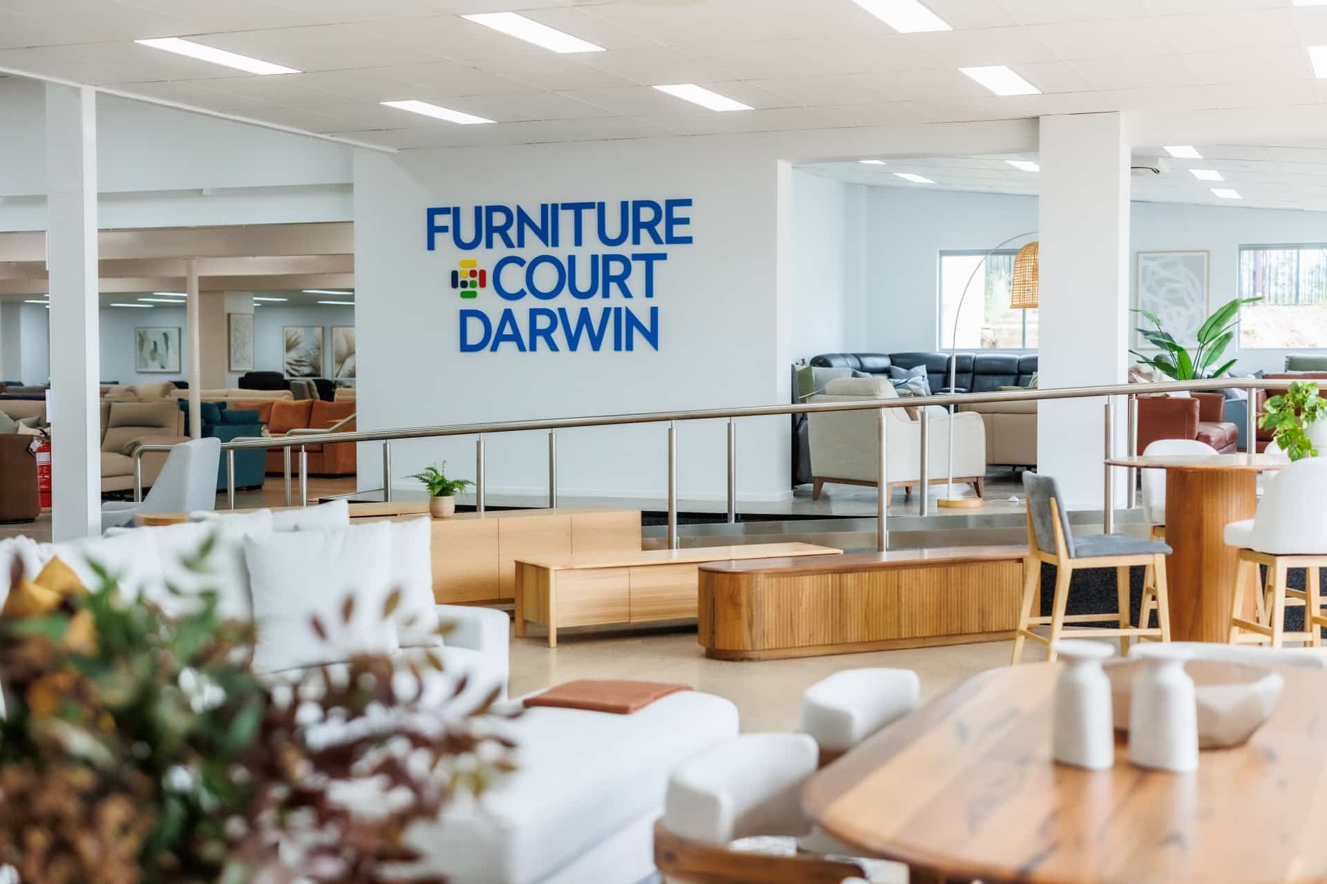 A furniture show room with business sign on wall — The Comfort Zone Darwin In Palmerston, NT