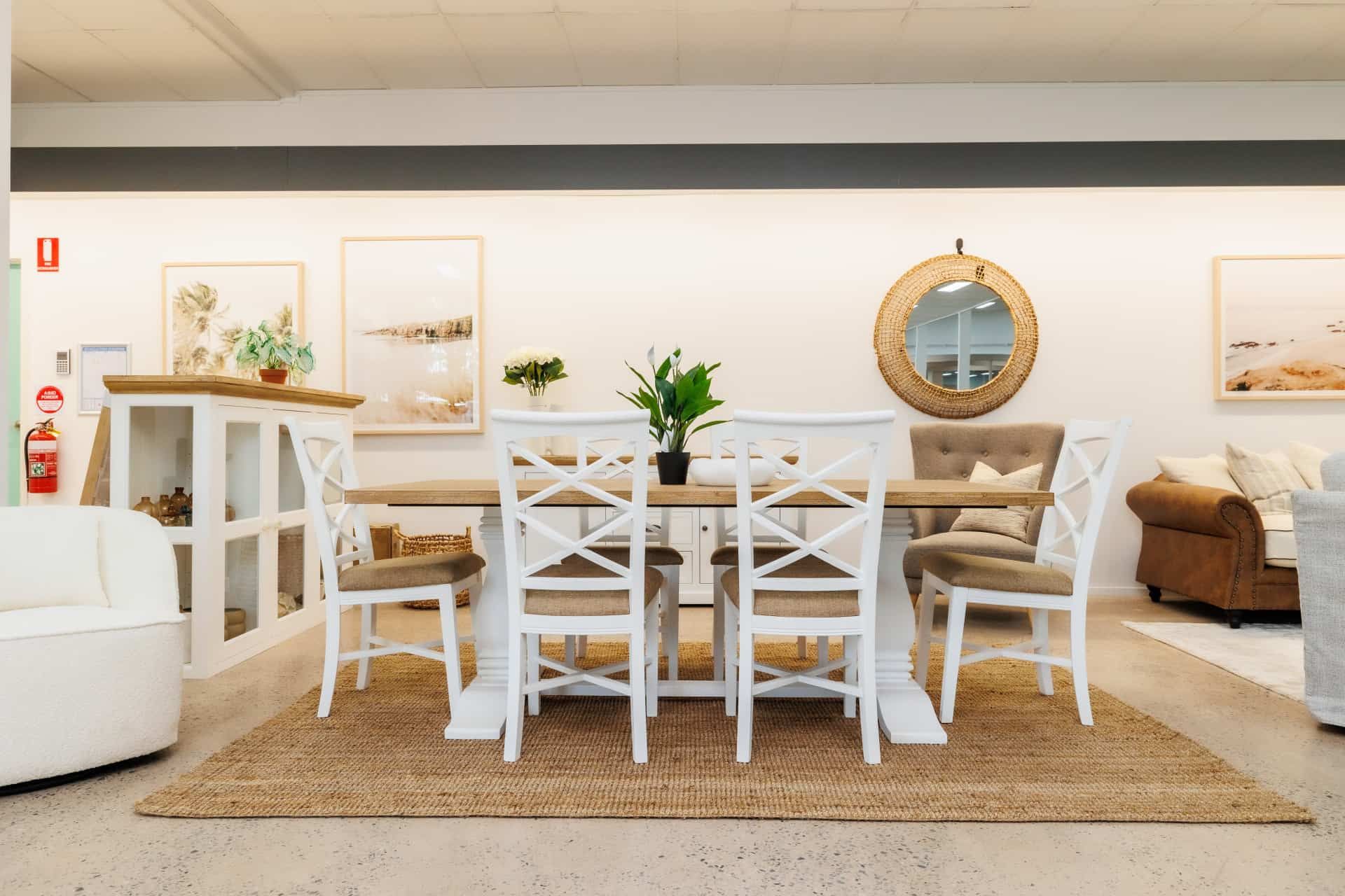 A Dining Room With a Table and Chairs in a Living Room — The Comfort Zone Darwin In Winnellie, NT