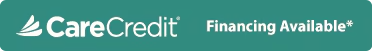 CareCredit logo with “Financing Available” text on a green button