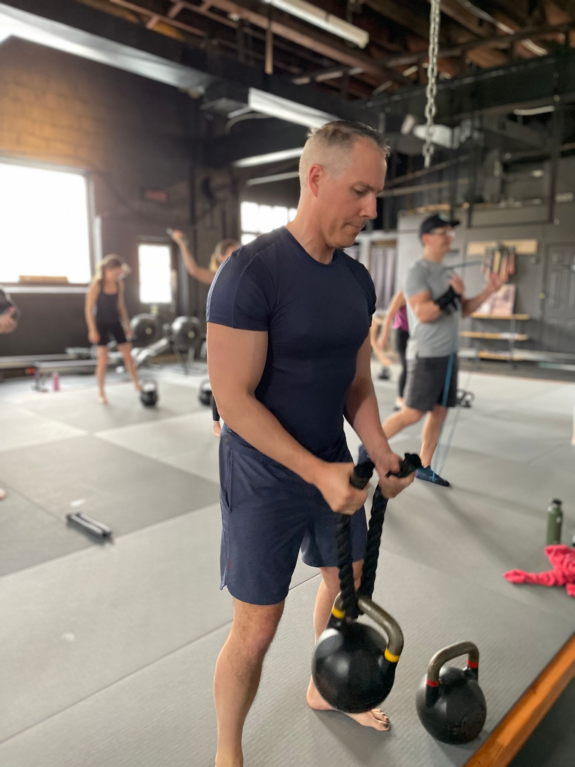 Small group strength training class at Soma MVMT in Maplewood, NJ, focused on coaching.