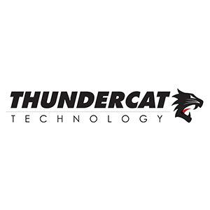 Thundercat Technology logo with stylized black cat head and red accent on white background