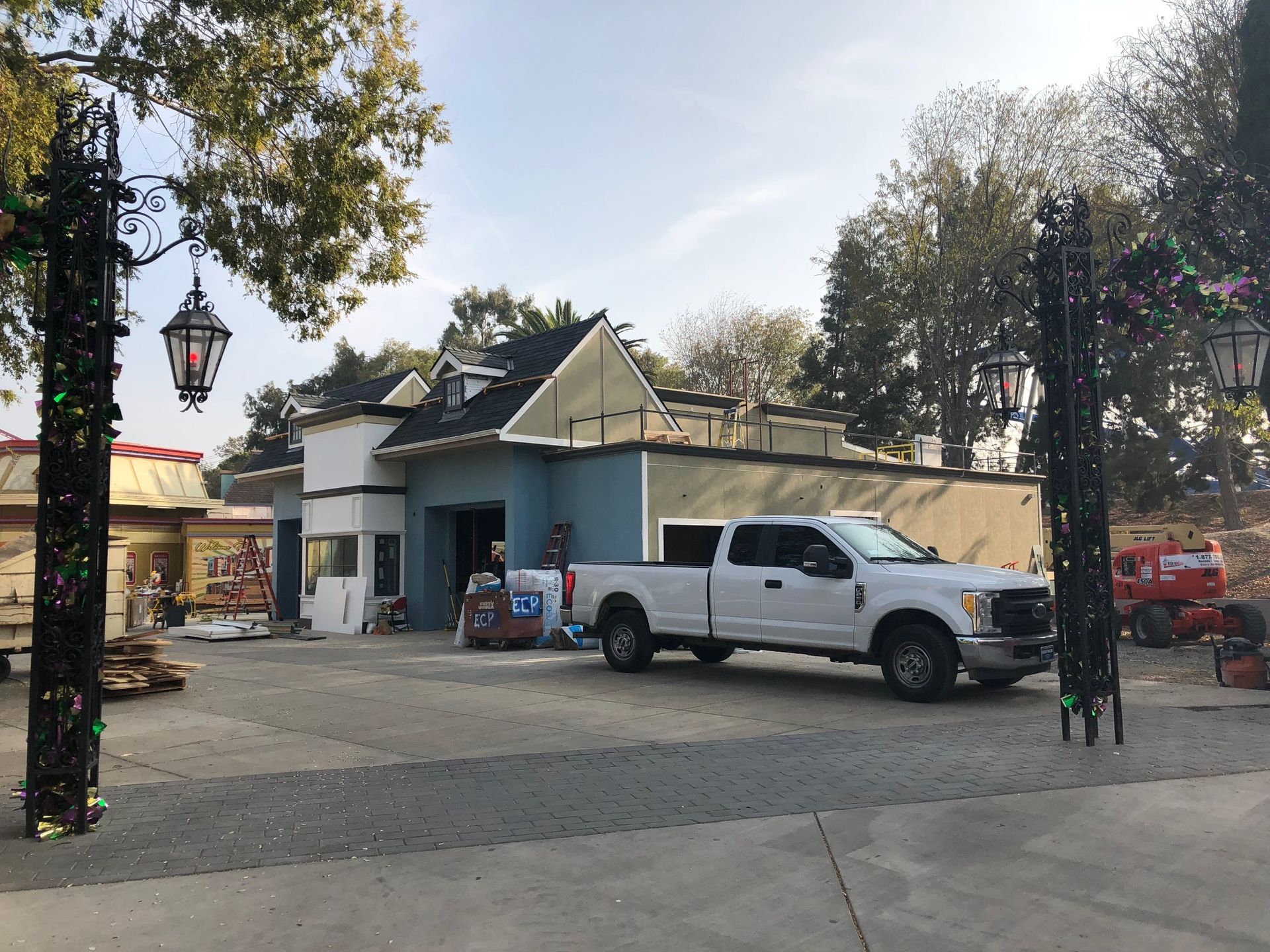 car outside house