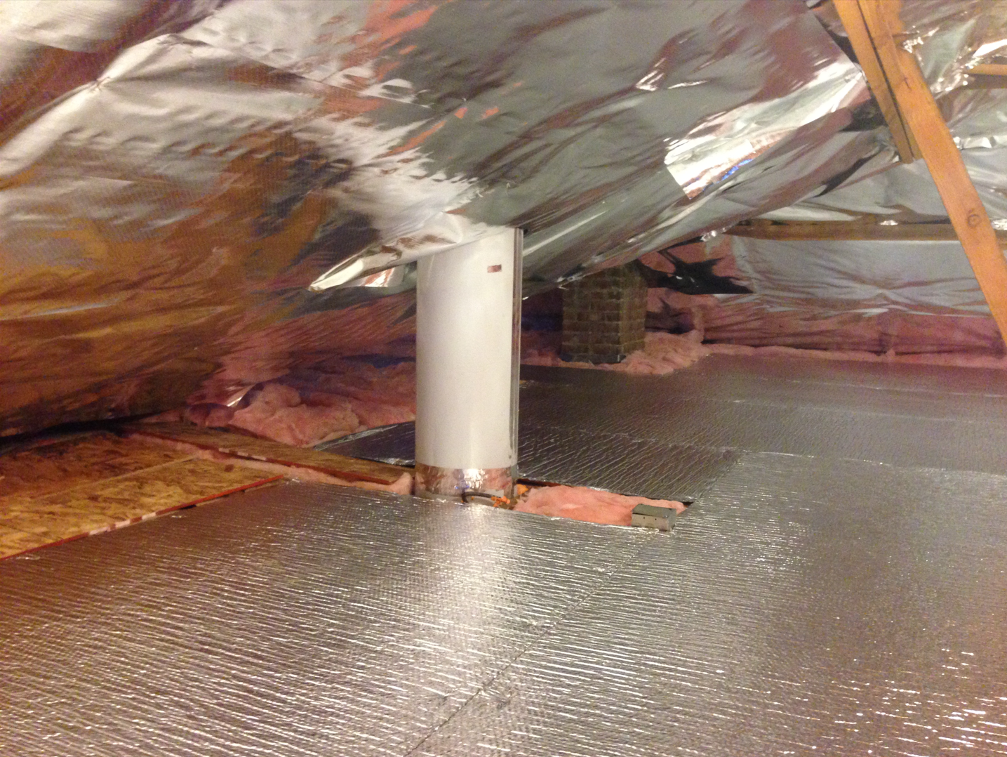 installing insulation