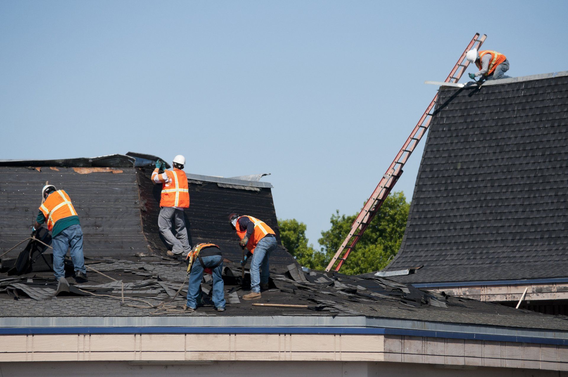 Three Roofer Fixing The Roof — Greenwood, SC — Superior Roofing