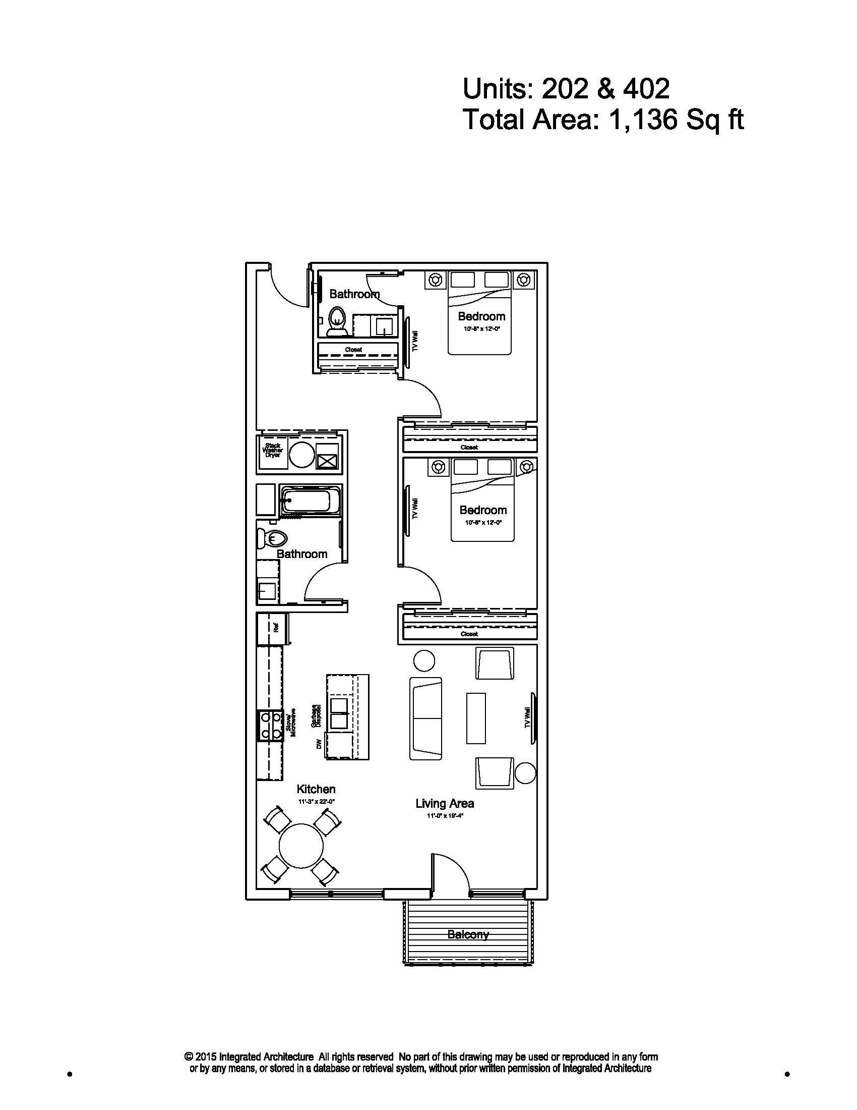 Black-and-white apartment floor plan labeled “Unit A,” showing rooms and layout.