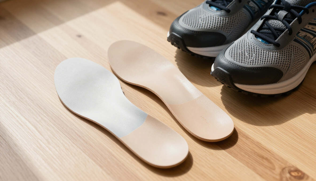Custom Orthotics on Wood Surface