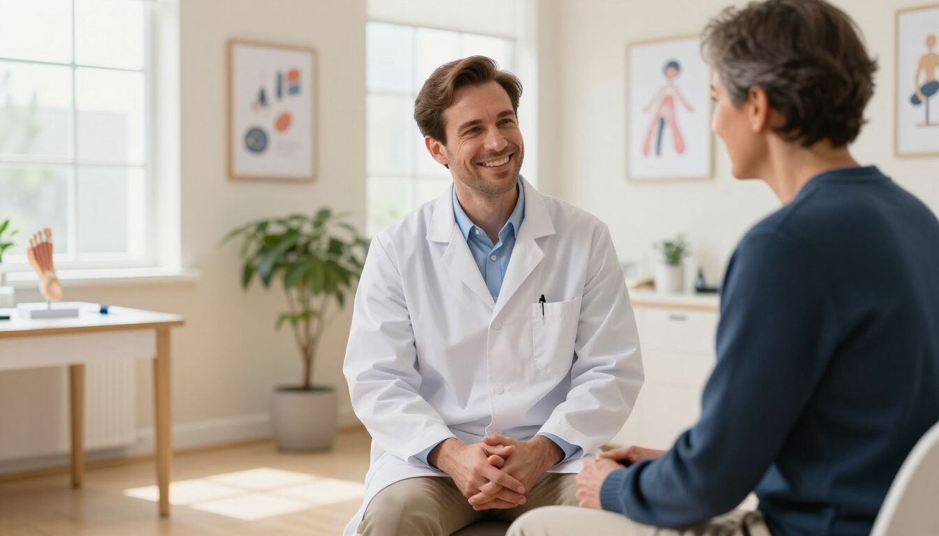 Podiatrist and Patient