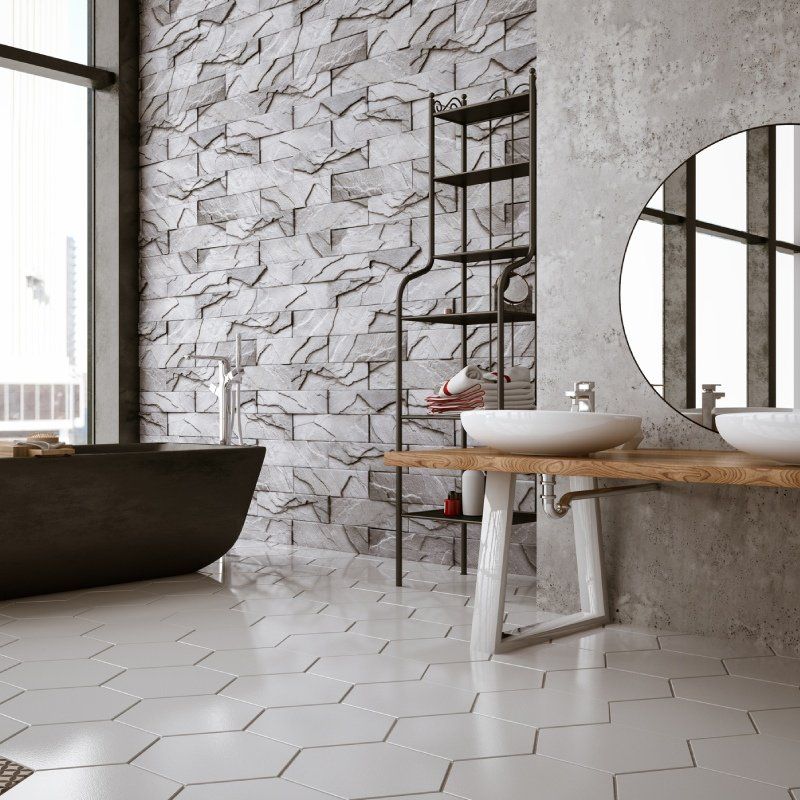 bagno in marmo e pietra