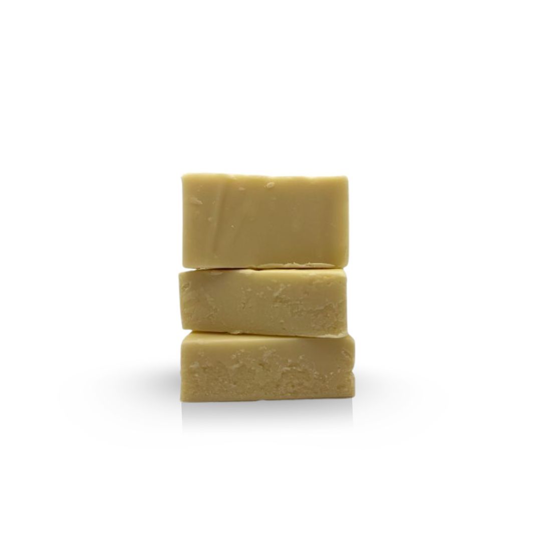 Three light-colored rectangular bars stacked vertically on a white background.