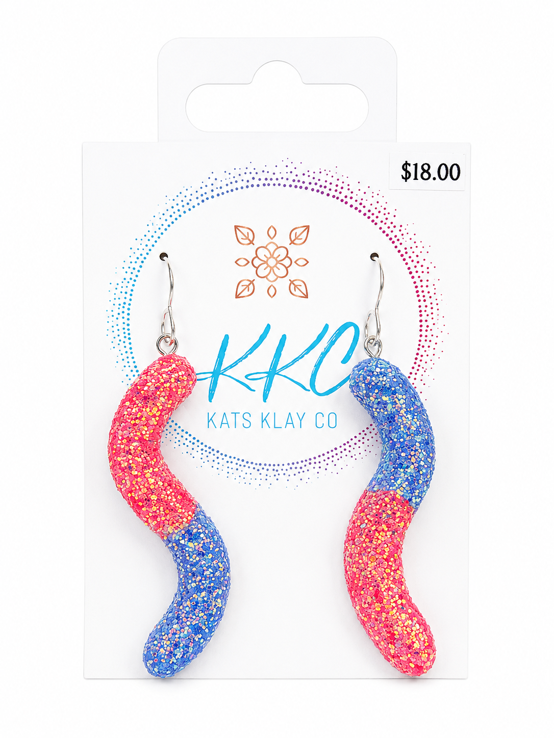 Sour Worm Lolly Dangle Earrings