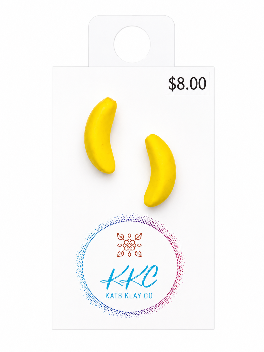 Banana Lolly Stud Earrings