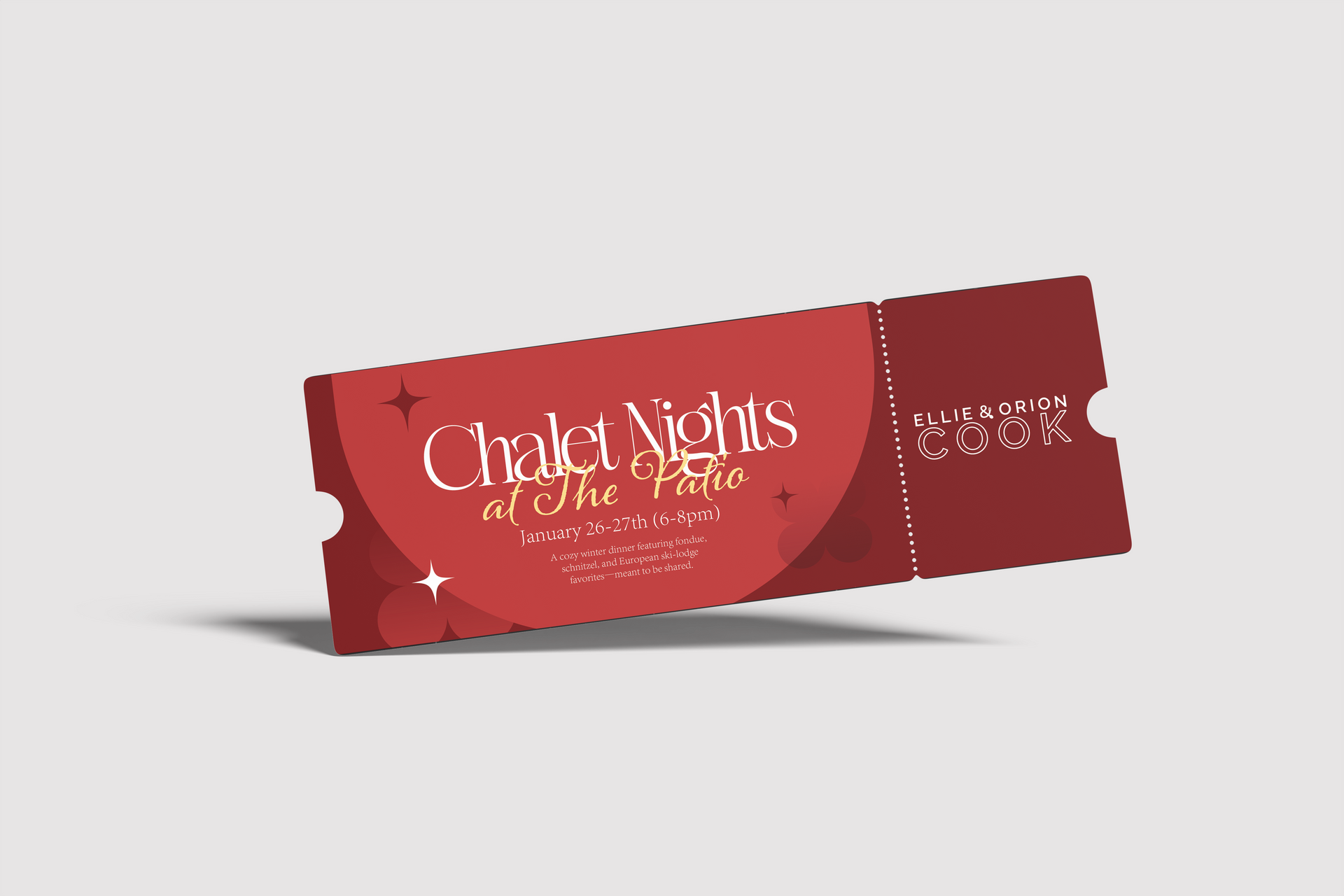 Orange ticket image for local event