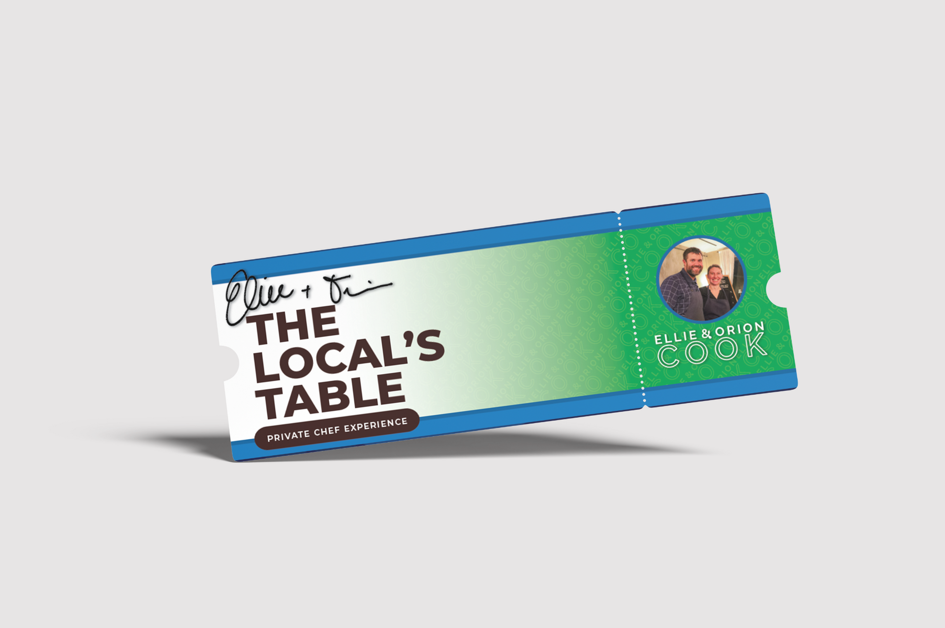 Black ticket image for local event
