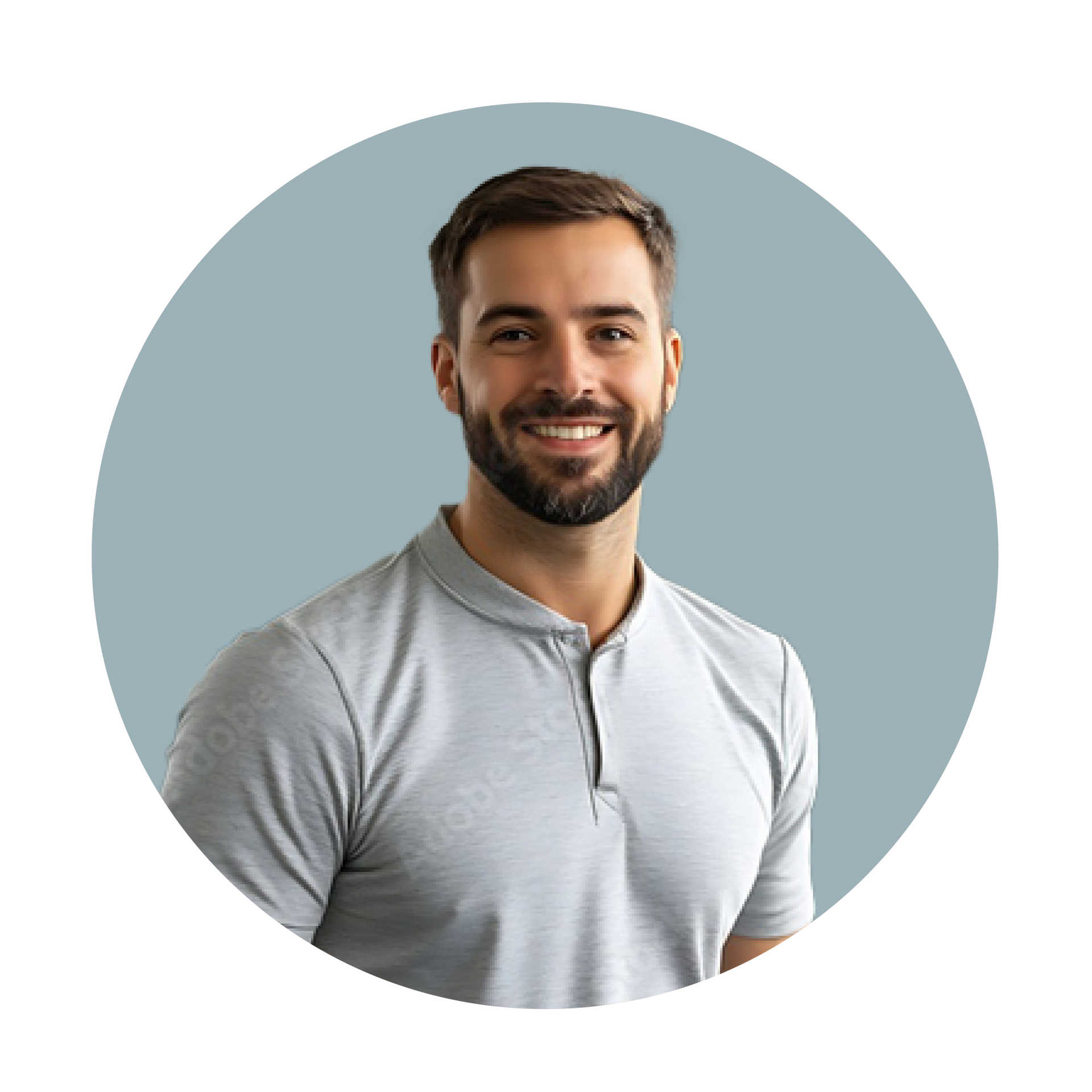 Image of male smiling physical therapist