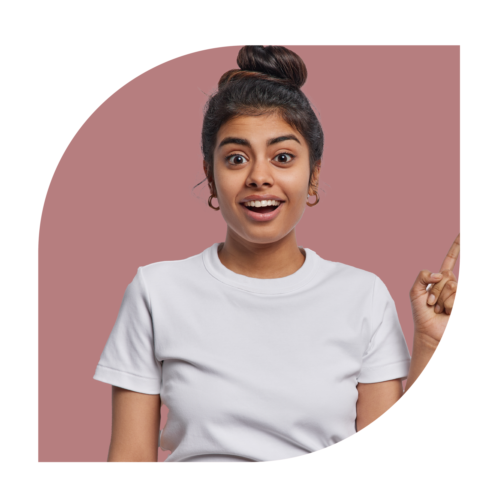 Expressive female patient
