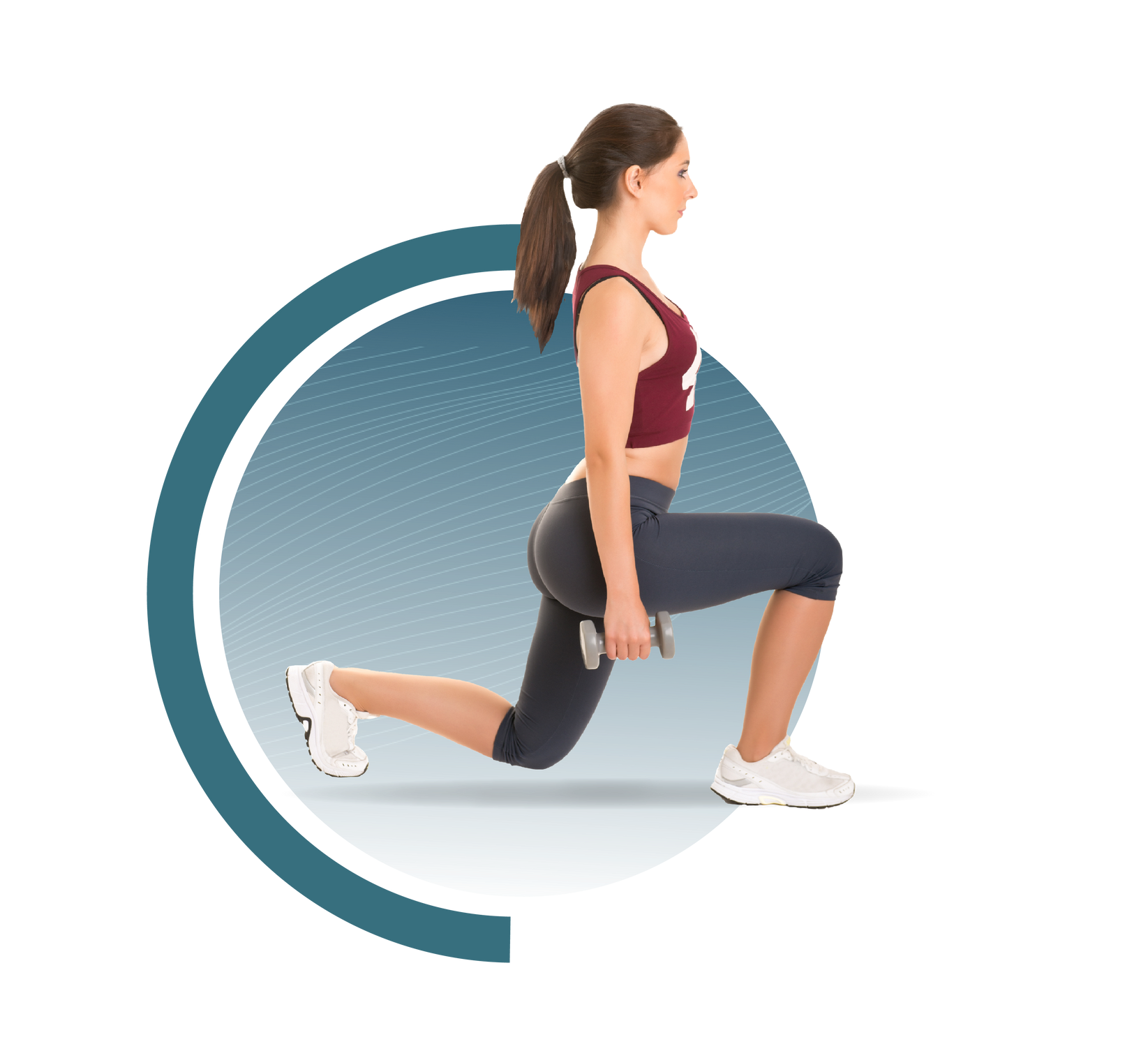 Woman doing a lunge