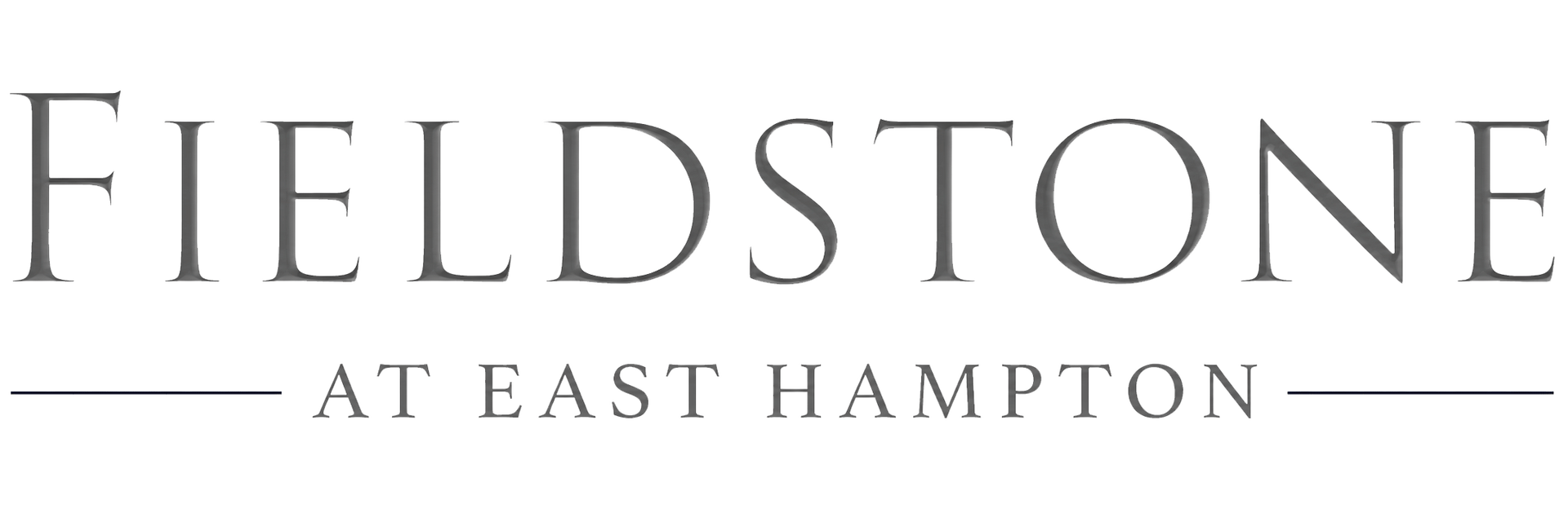 Fieldstone at Commack logo in serif font with a line beneath the top word and bottom words.