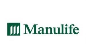 Manulife logo: green square with stacked lines, followed by 