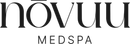 Novuu Medspa logo in black text on a white background