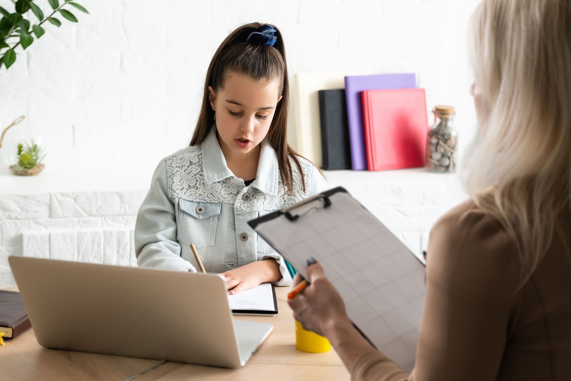 Child with psychologists for ADHD Treatment Consultation