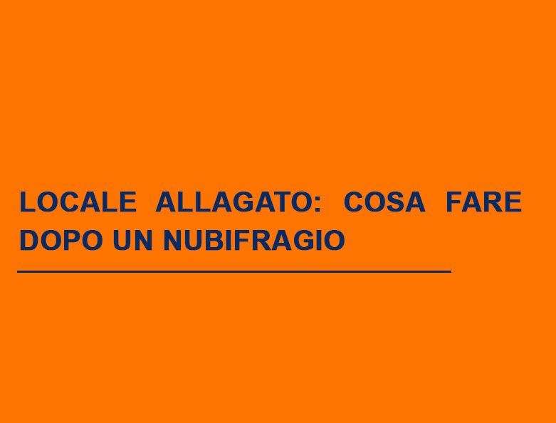 Scopri cosa fare quando fognature e scarichi non smaltiscono l'acqua e si allaga un locale.