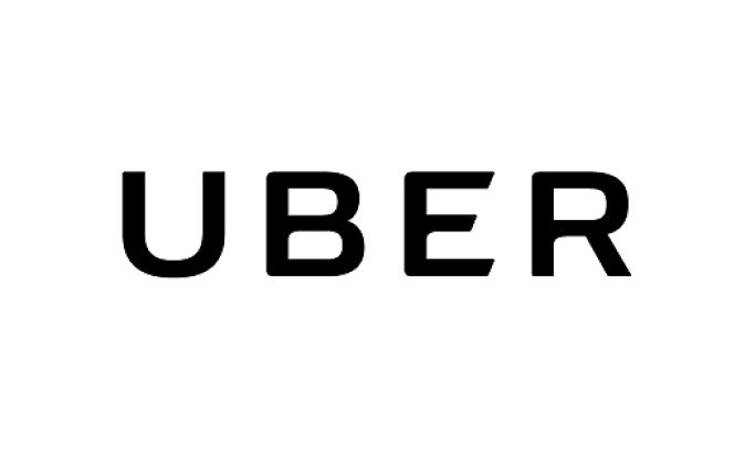 Uber logo in black text.