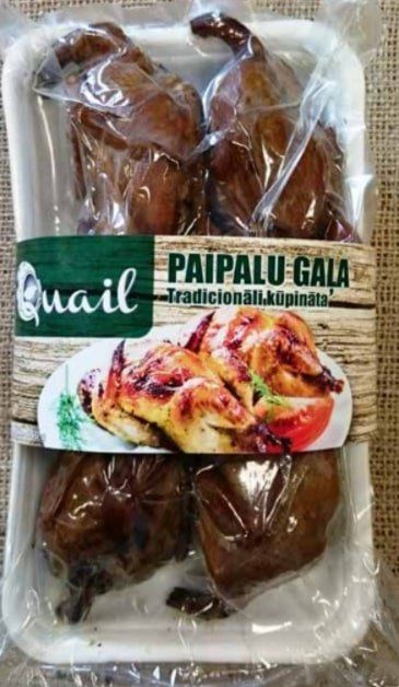 Tradicionāli kūpināta paipalu gaļa