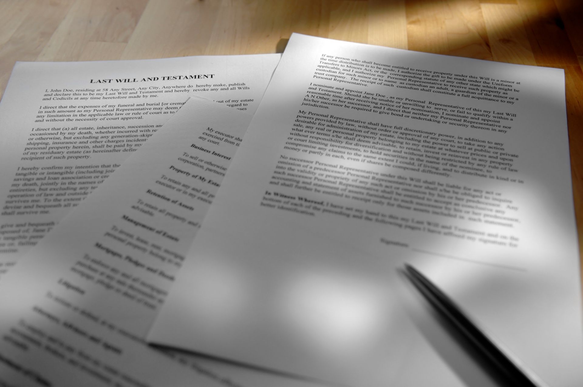 Last Will Paper With Wooden Gavel — Lahaina, HI — Gary Robert, Attorney at Law