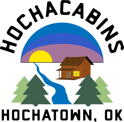 A logo for hochacabins in hochatown ok