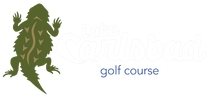Logo of a horned lizard with text "Lizard's Championship" and "golf course".