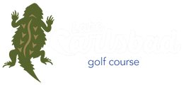 Logo of a horned lizard with text "Lizard's Championship" and "golf course".