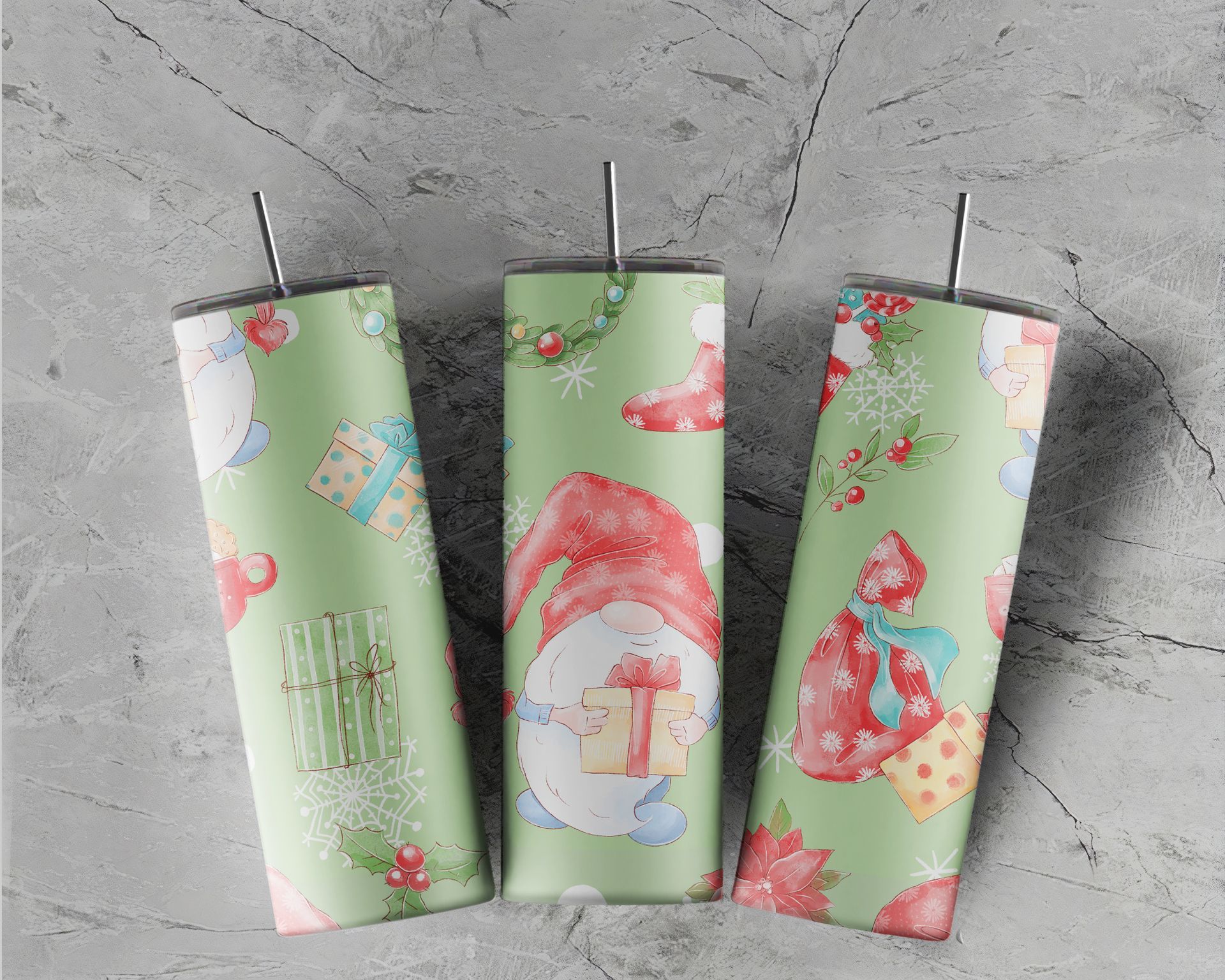 Gmone Christmas Tumblers