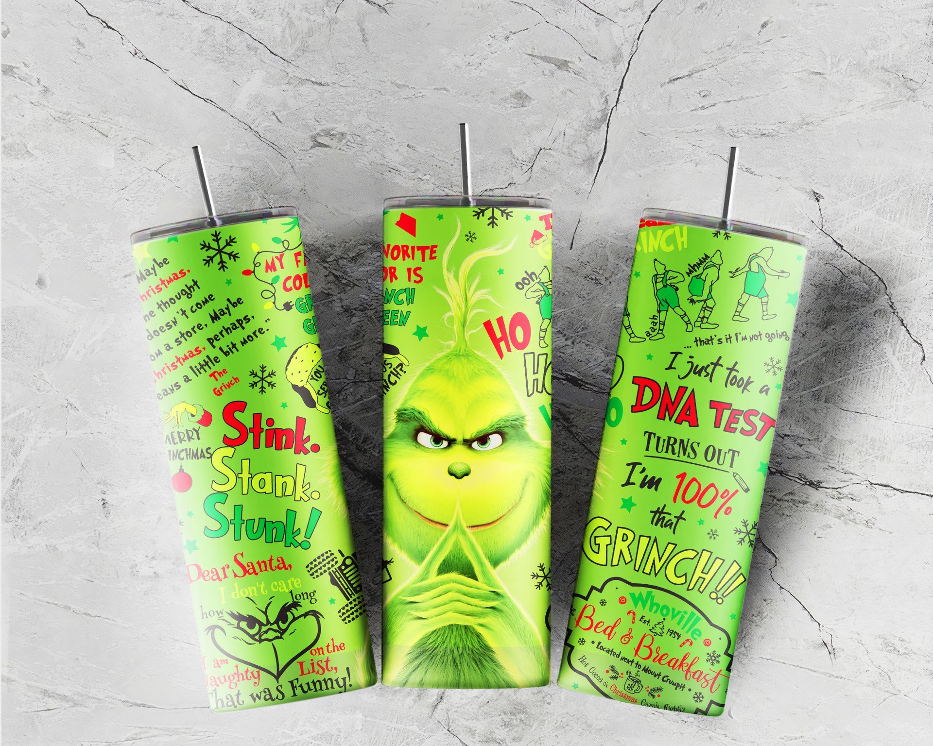 Grinch Christmas Tumblers